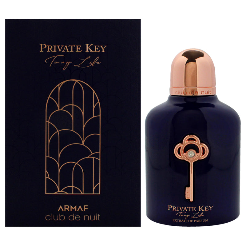 Club De Nuit Private Key To My Life by Armaf for Men - 3.4 oz Extrait De Parfum Spray