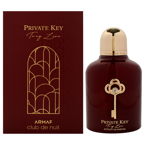 Club De Nuit Private Key To My Love by Armaf for Women - 3.4 oz Extrait De Parfum Spray