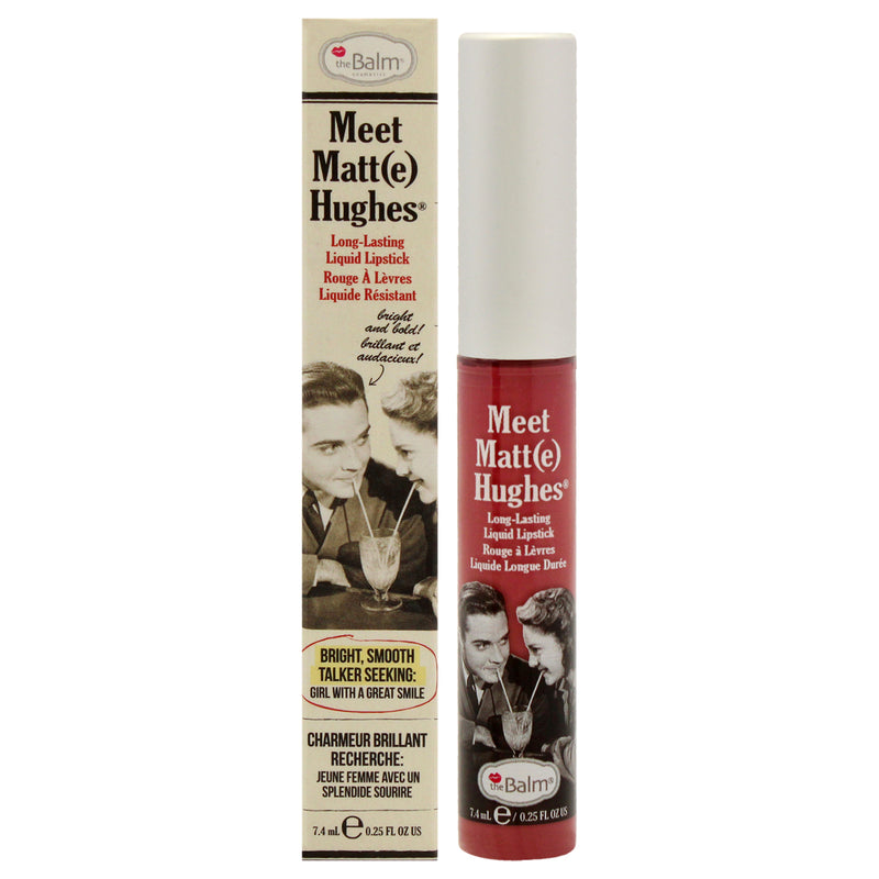 TheBalm Meet Matte Hughes Long Lasting Liquid Lipstick - Confident by the Balm for Women - 0.25 oz Lipstick