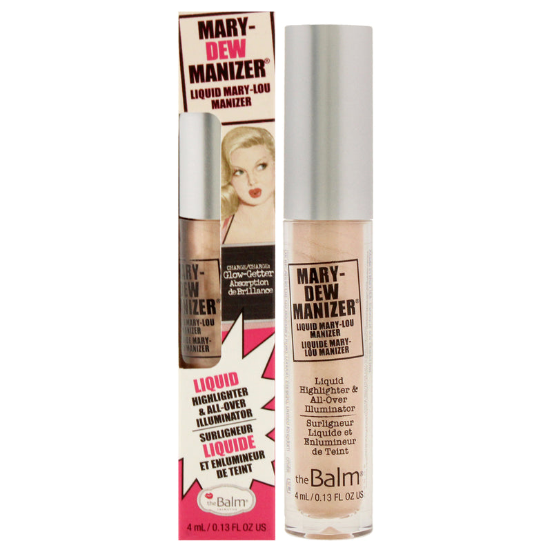 TheBalm Mary Dew Manizer Liquid Highlighter by the Balm for Women - 0.13 oz Highlighter