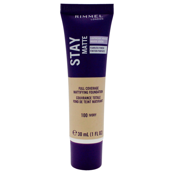 Stay Matte Lightweight Mousse Foundation - 100 Ivory by Rimmel London for Women - 1 oz Mousse Foundation