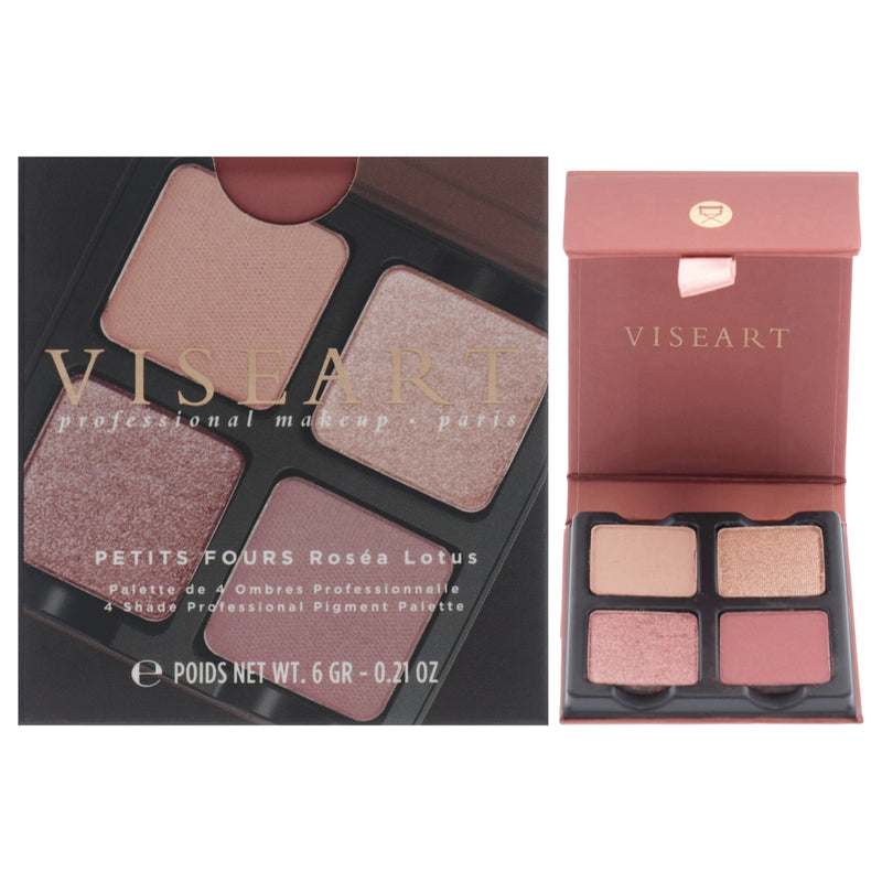 Petits Fours Eyeshadow Palette - Rosea Lotus by Viseart Paris for Women - 0.21 oz Eye Shadow