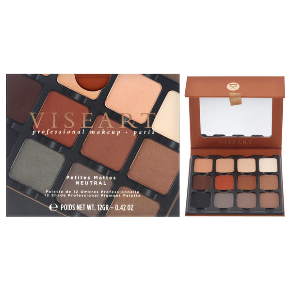 Petites Mattes Eyeshadow Palette - Neutral by Viseart Paris for Women - 0.42 oz Eye Shadow