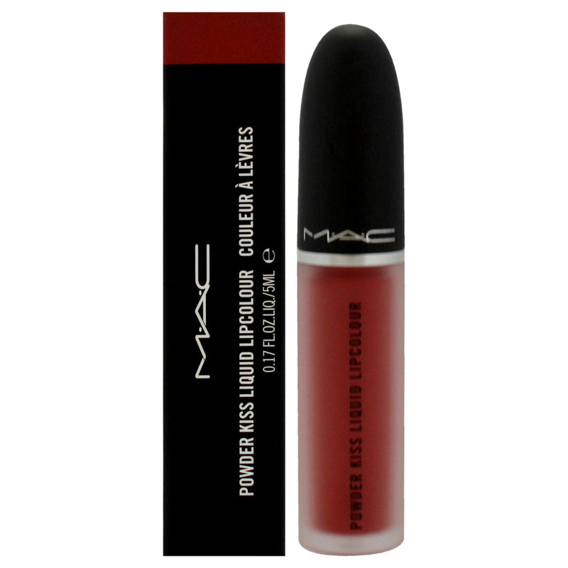 Powder Kiss Liquid Lipcolor - 989 Mull It Over by MAC for Women - 0.17 oz Lipstick