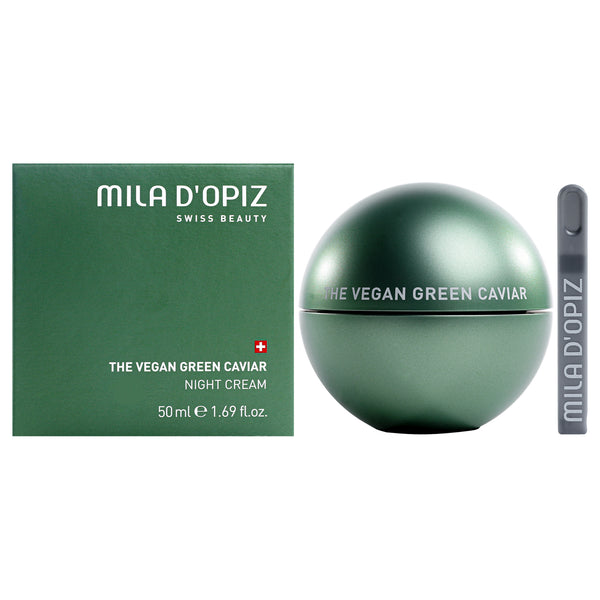 Mila D Opiz The Vegan Green Caviar Night Cream by Mila D Opiz for Women - 1.69 oz Cream