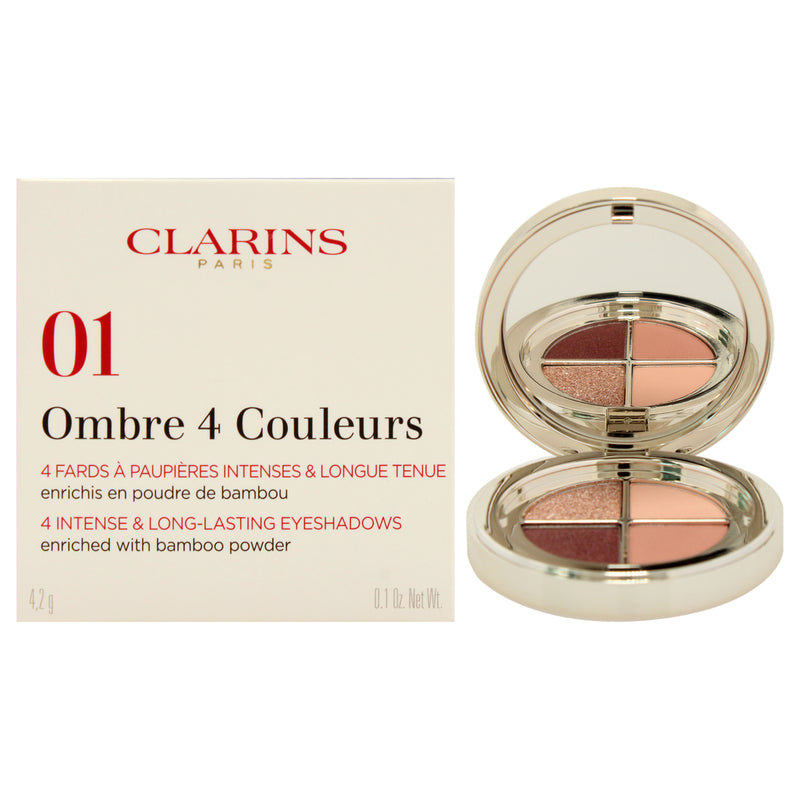 Clarins Ombre 4 Couleurs Eye Shadow Palette - 01 Fairy Tale Nude Gradation by Clarins for Women - 0.1 oz Eye Shadow