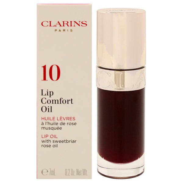 Clarins Lip Comfort Oil - 10 Plum by Clarins for Women - 0.2 oz Lip Oil