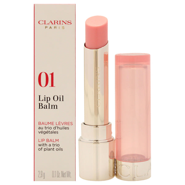 Clarins Lip Oil Balm - 01 Pale Pink by Clarins for Women - 0.1 oz Lip Balm