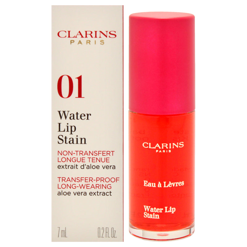 Clarins Water Lip Stain - 01 Rose Water by Clarins for Women - 0.2 oz Lipstick