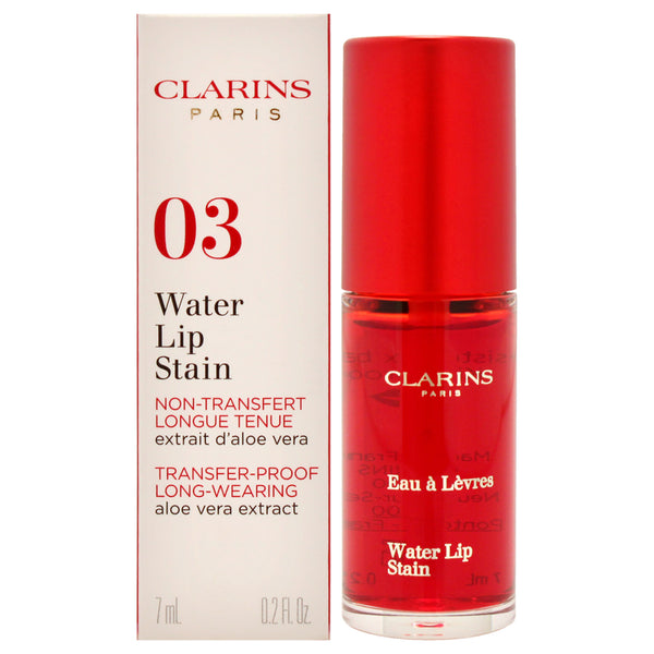 Clarins Water Lip Stain - 03 Red Water by Clarins for Women - 0.2 oz Lipstick