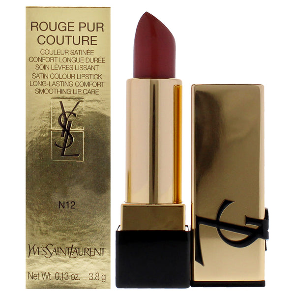 Rouge Pur Couture Satin Lipstick - N12 Nude Instinct by Yves Saint Laurent for Women - 0.13 oz Lipstick