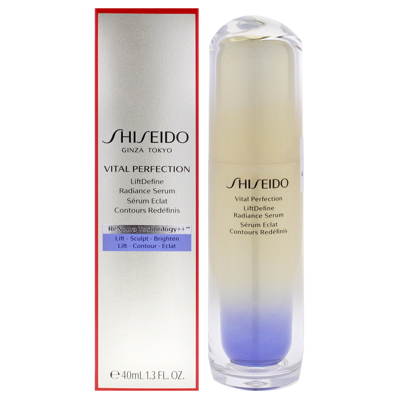 Shiseido Vital-Perfection LiftDefine Radiance Serum by Shiseido for Women - 1.3 oz Serum