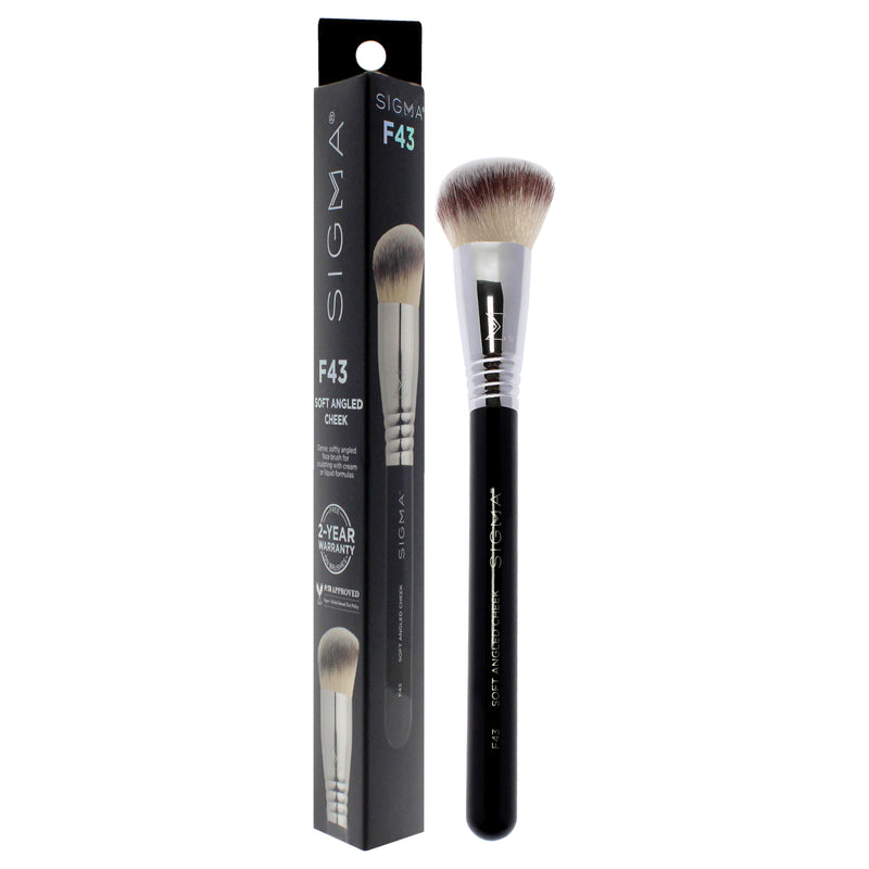 Soft Angled Cheek Brush - F43 by SIGMA for Women - 1 Pc Brush