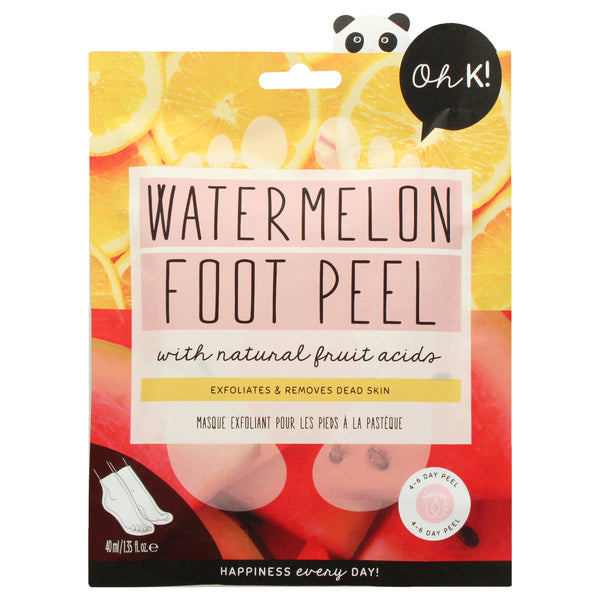 Foot Peel Mask - Watermelon by Oh K! for Unisex - 1 Pair Mask