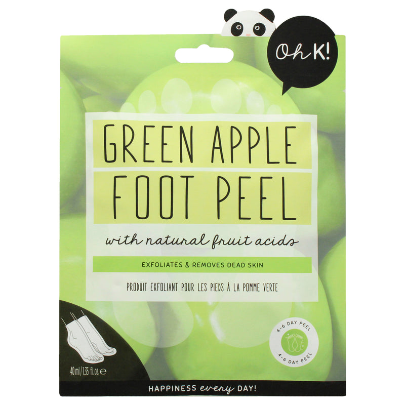 Foot Peel Mask - Green Apple by Oh K! for Unisex - 1 Pair Mask