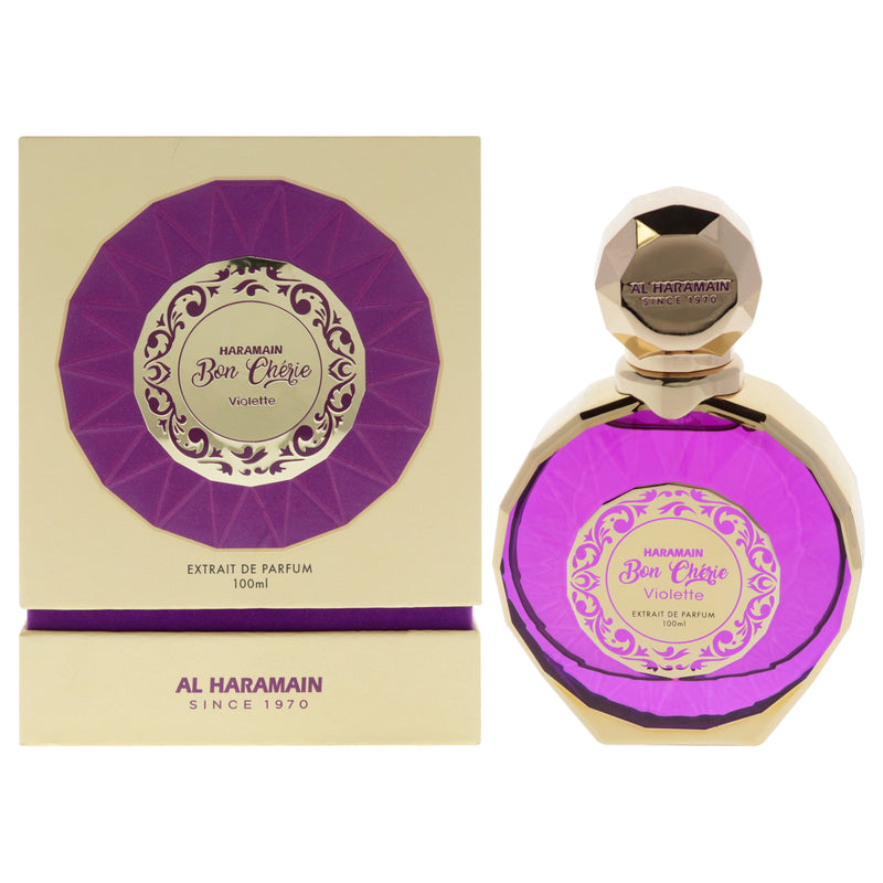 Bon Cherie Violette by Al Haramain for Women - 3.33 oz Extrait De Parfum Spray