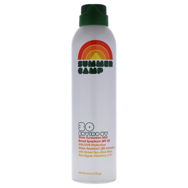 Summer Camp Enviro Uv Sheer Sunscreen Mist SPF 30 by Summer Camp for Unisex - 6 oz Sunscreen