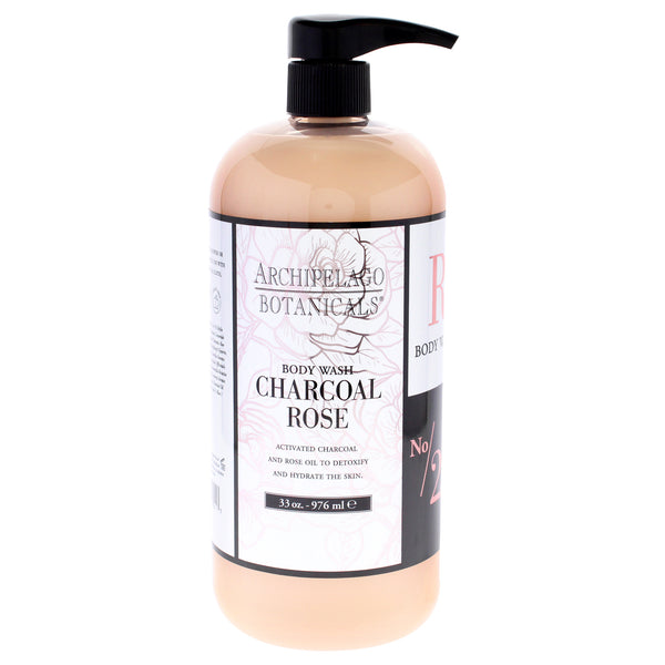 Body Wash - Charcoal Rose by Archipelago Botanicals for Unisex - 33 oz Body Wash