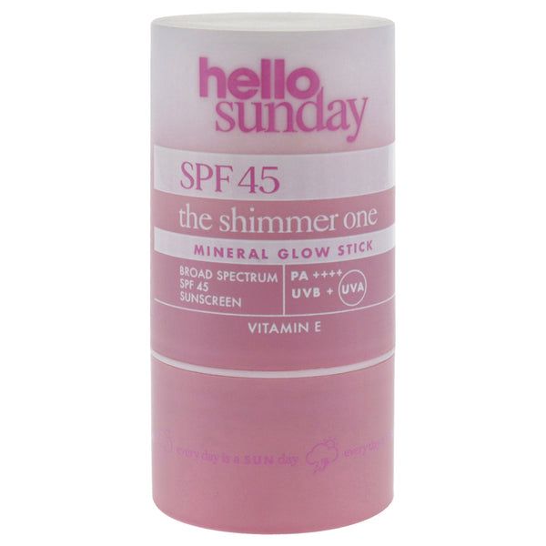 The Shimmer One Mineral Glow Stick SPF 45 PA Plus by Hello Sunday for Women - 0.7 oz Sunscreen