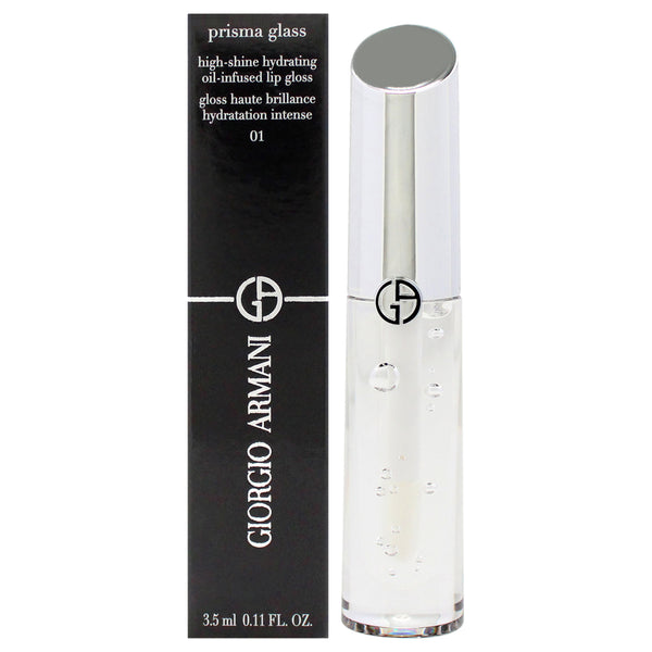 Prisma Glass Lip Gloss - 01 Clear Shine by Giorgio Armani for Women - 0.11 oz Lip Gloss