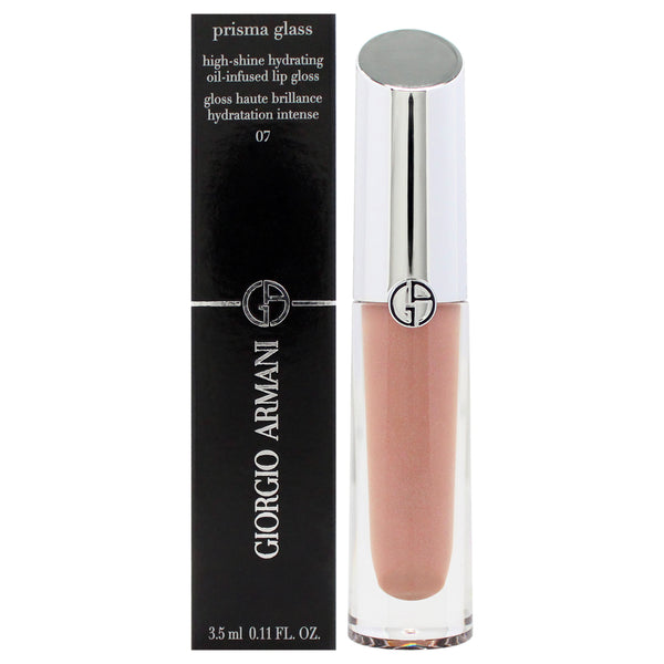 Prisma Glass Lip Gloss - 07 Nude Glow by Giorgio Armani for Women - 0.11 oz Lip Gloss