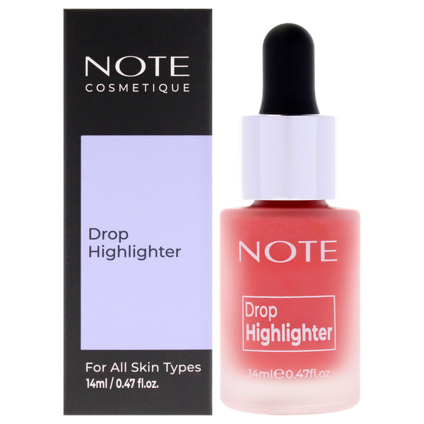 Note Cosmetique Drop Highlighter - 01 Pearl Rose by Note Cosmetique for Women - 0.47 oz Highlighter