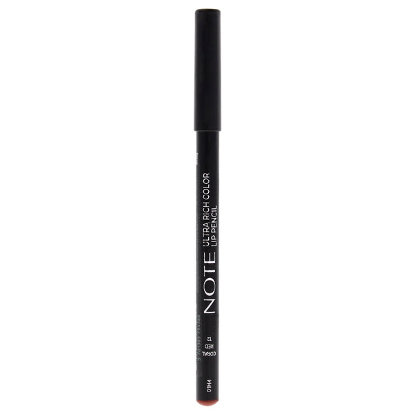 Note Cosmetique Ultra Rich Color Lip Pencil - 12 Coral Red by Note Cosmetique for Women - 0.04 oz Lip Pencil