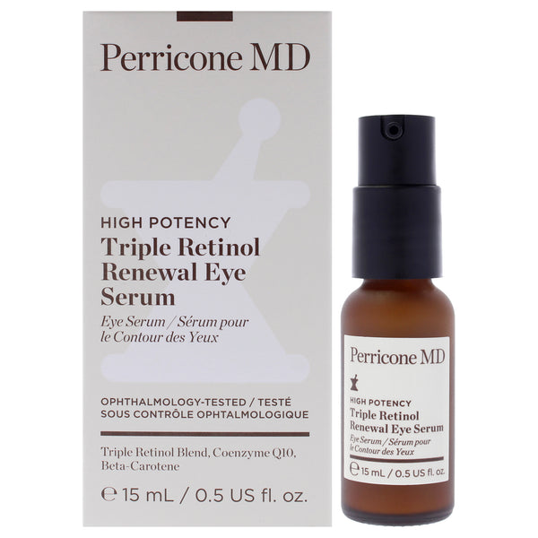 High Potency Triple Retinol Renewal Eye Serum by Perricone MD for Unisex - 0.5 oz Serum