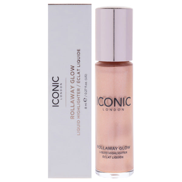 Iconic London Rollaway Glow Liquid Highlighter - Peach Paradise by Iconic London for Women - 0.27 oz Highlighter