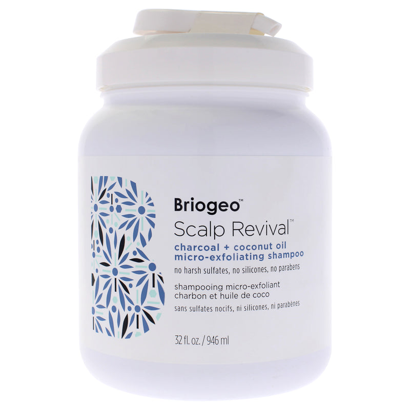 Briogeo Scalp Revival Charcoal Plus Coconut Oil Micro-Exfoliating Shampoo by Briogeo for Unisex - 32 oz Shampoo