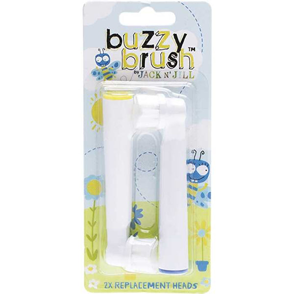 Jack N' Jill Replacement Heads Buzzy Brush 8x2pk