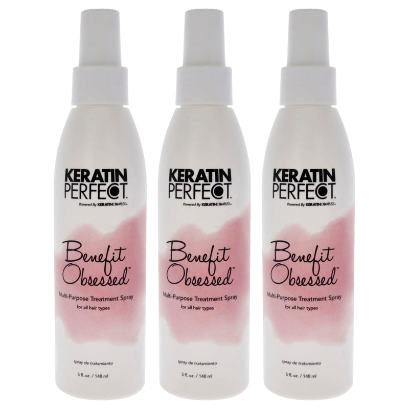 Keratin Perfect Keratin Benefit Obsessed Treatment Spray by Keratin Perfect for Unisex - 5 oz Treatment - Pack of 3