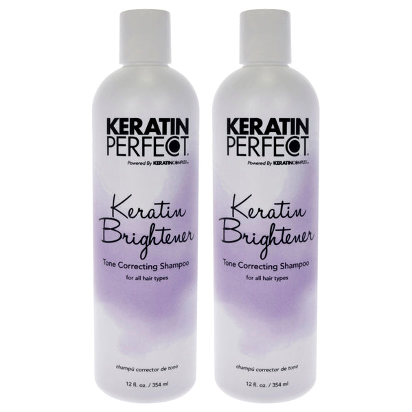 Keratin Perfect Keratin Brightener Shampoo by Keratin Perfect for Unisex - 12 oz Shampoo - Pack of 2