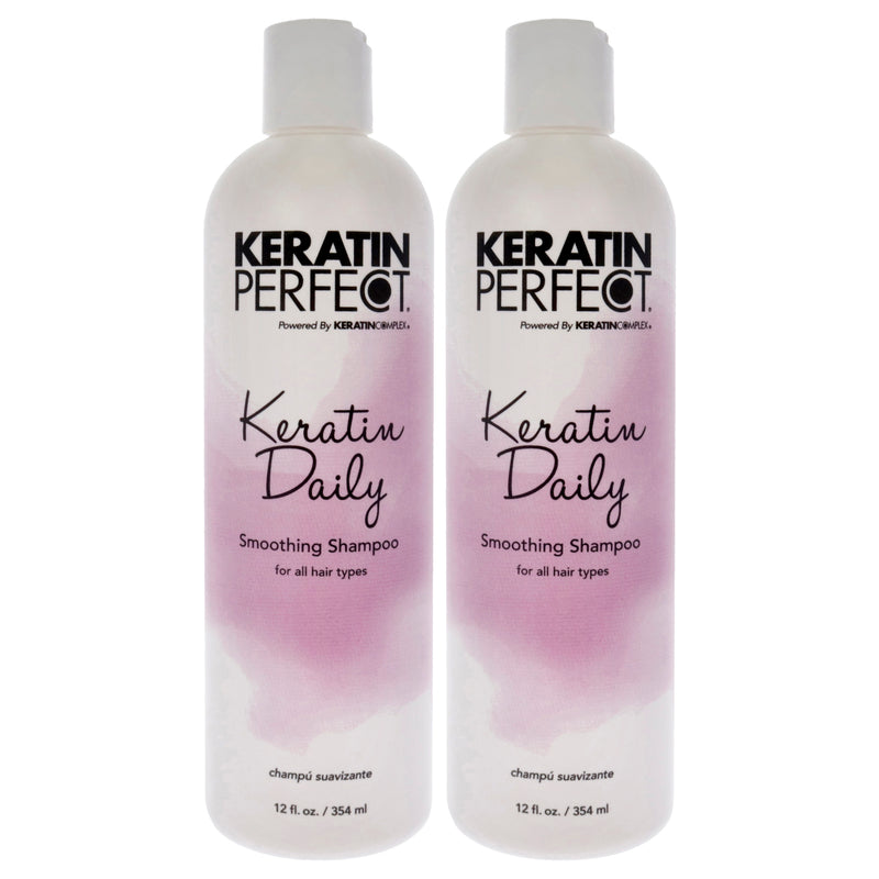 Keratin Perfect Keratin Daily Shampoo by Keratin Perfect for Unisex - 12 oz Shampoo - Pack of 2