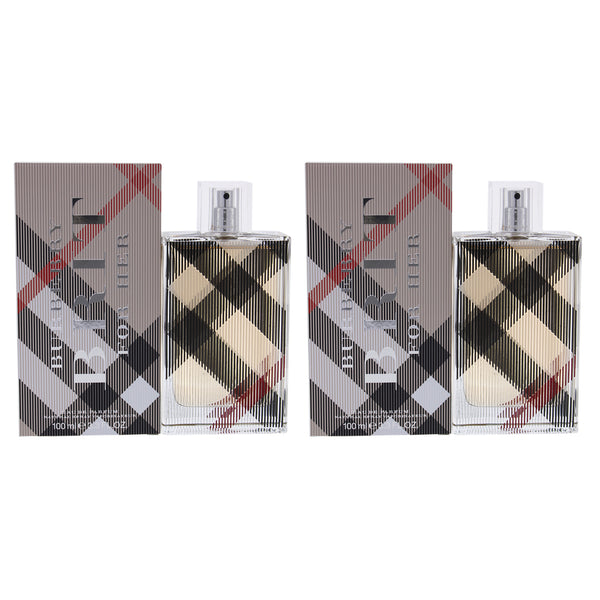 Burberry Burberry Brit For Her by Burberry for Women - 3.3 oz EDP Spray - Pack of 2