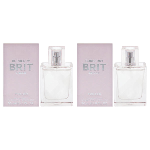 Burberry Burberry Brit Sheer by Burberry for Women - 1 oz EDT Spray - Pack of 2