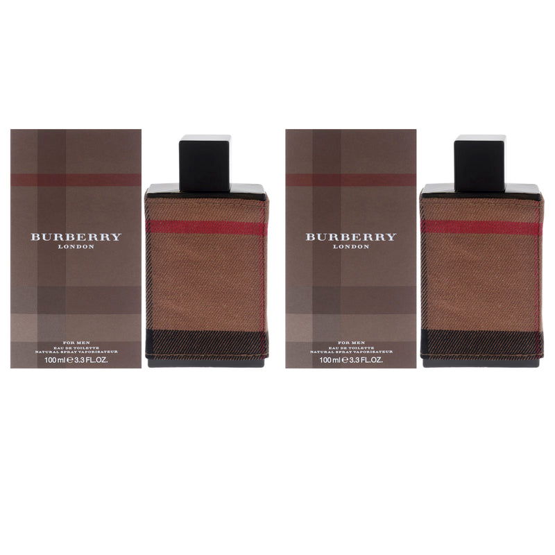 Burberry Burberry London by Burberry for Men - 3.3 oz EDT Spray - Pack of 2