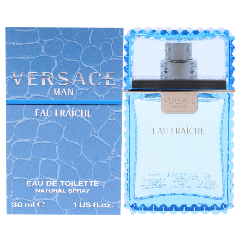 Versace Versace Man Eau Fraiche by Versace for Men - 1 oz EDT Spray - Pack of 2