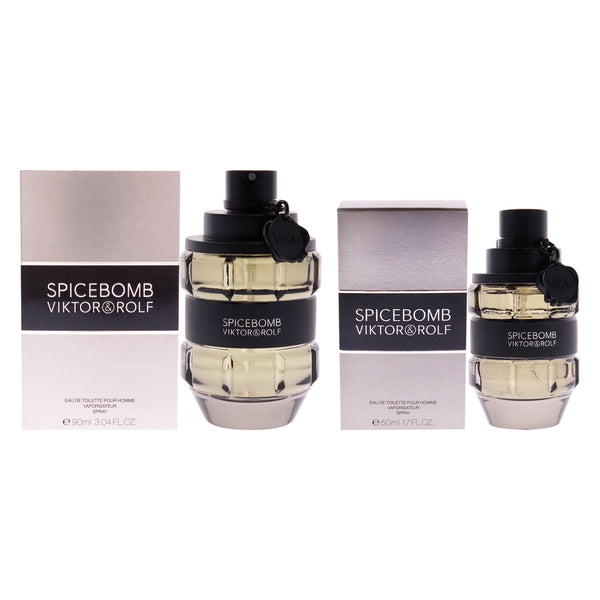 Viktor & Rolf Spicebomb Kit by Viktor and Rolf for Men - 2 Pc 3.04oz EDT Spray, 1.7 oz EDT Spray