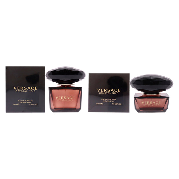 Versace Versace Crystal Noir Kit by Versace for Women - 2 Pc Kit 3oz EDT Spray, 1.7oz EDT Spray