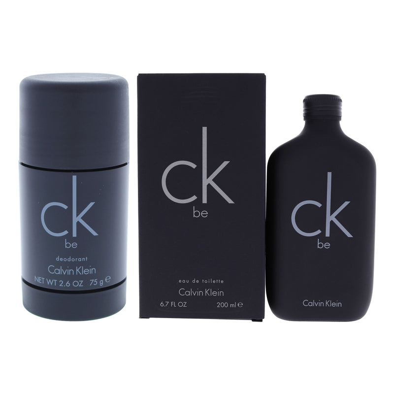 Calvin Klein CK Be Kit by Calvin Klein for Unisex - 2 Pc Kit 6.7oz EDT Spray, 2.6oz Deodorant Stick