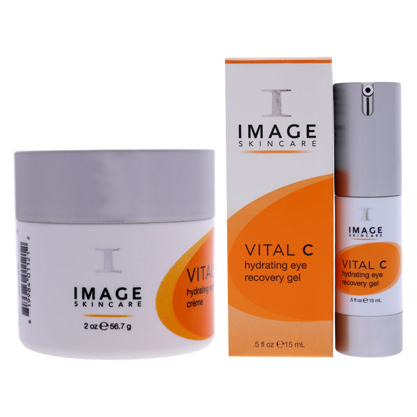 Image Vital C Hydrating Repair Creme and Eye Recovery Gel Kit by Image for Unisex - 2 Pc Kit 2oz Cream, 0.5oz Gel