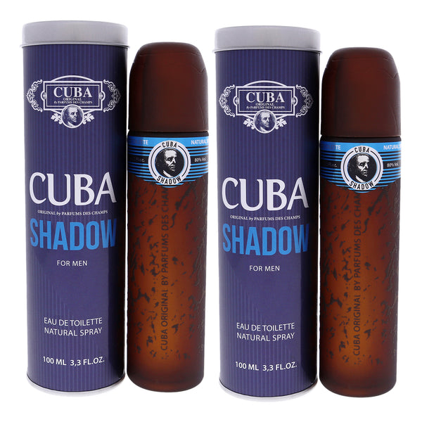 Cuba Cuba Shadow by Cuba for Men - 3.3 oz EDT Spray - Pack of 2