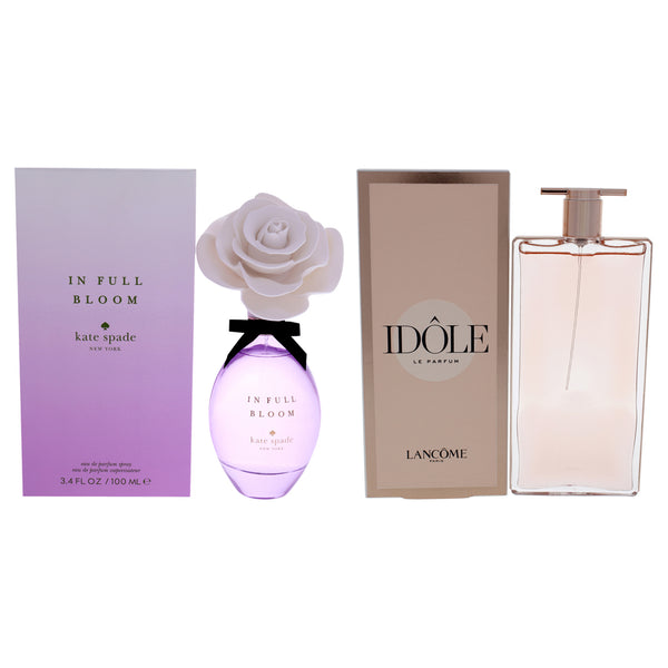 Various Designers In Full Bloom and Idole Kit by Various Designers for Women - 2 Pc Kit 3.4 oz EDP Spray, 1.7 oz EDP Spray