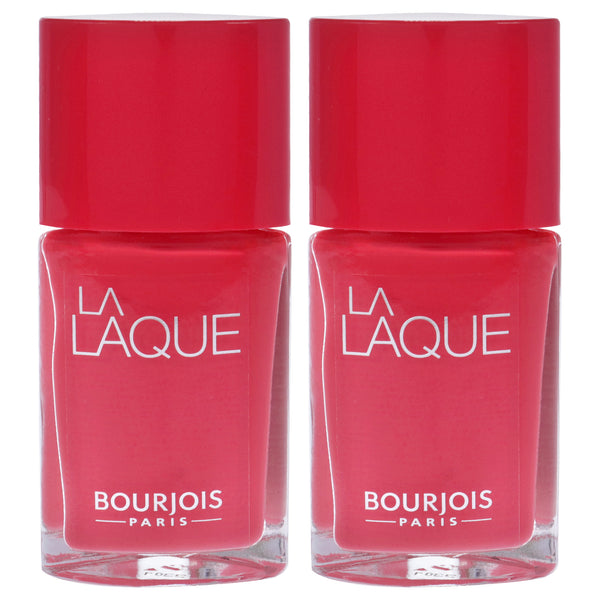 Bourjois La Laque - 04 Flambant Rose by Bourjois for Women - 0.3 oz Nail Polish - Pack of 2