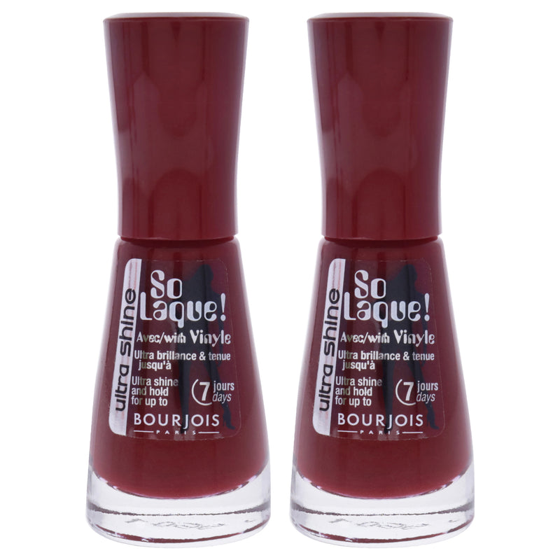 Bourjois So Laque Ultra Shine - 22 Rouge Diva by Bourjois for Women - 0.3 oz Nail Polish - Pack of 2