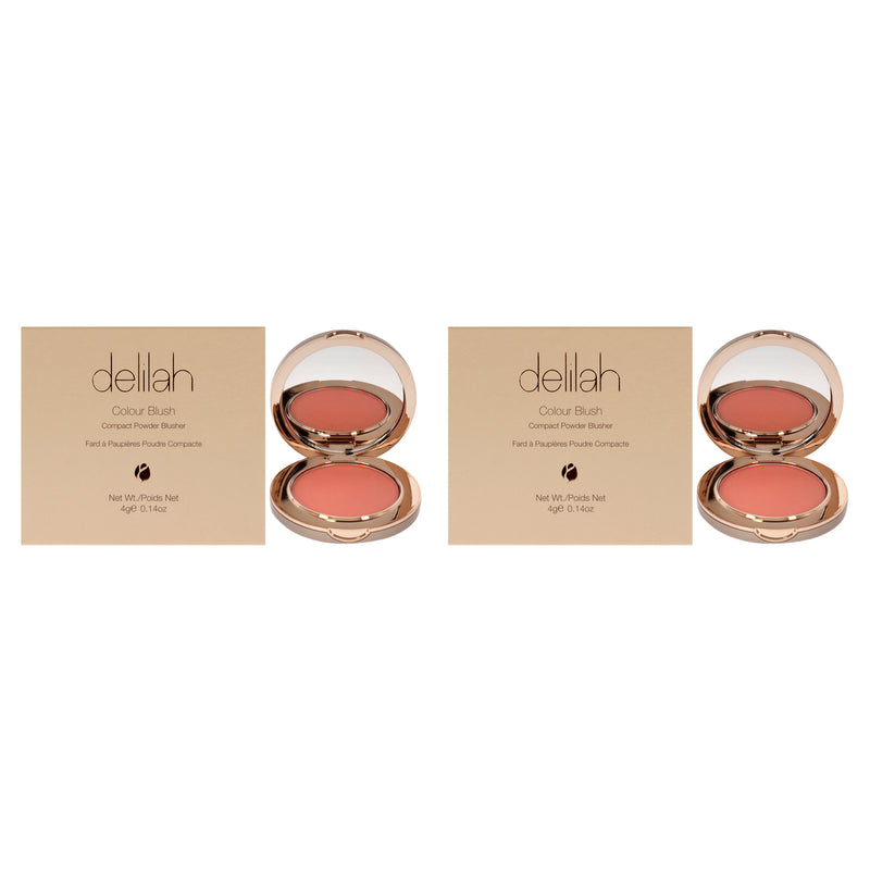 Delilah Colour Blush Compact Powder Blusher- Clementine by Delilah for Women - 0.14 oz Blush - Pack of 2