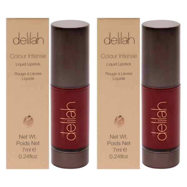 Delilah Colour Intense Liquid Lipstick - Retro by Delilah for Women - 0.24 oz Lipstick - Pack of 2