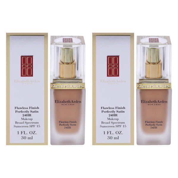 Elizabeth Arden Flawless Finish Perfectly Satin 24HR Makeup SPF 15 - 14 Caramel by Elizabeth Arden for Women - 1 oz Foundation - Pack of 2