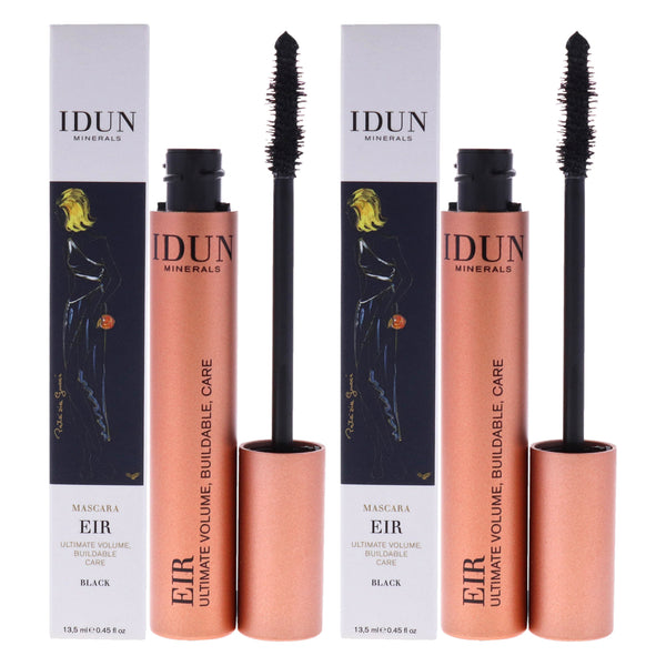 Idun Minerals Eir Mascara - 013 Black by Idun Minerals for Women - 0.45 oz Mascara - Pack of 2